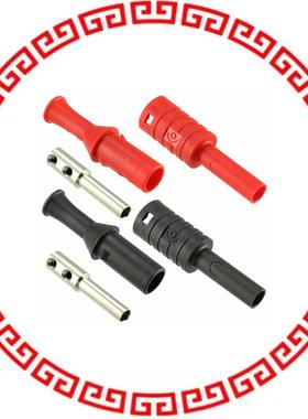 CT3207 DIY 4MM SHTH JACKS - B/R PAIR