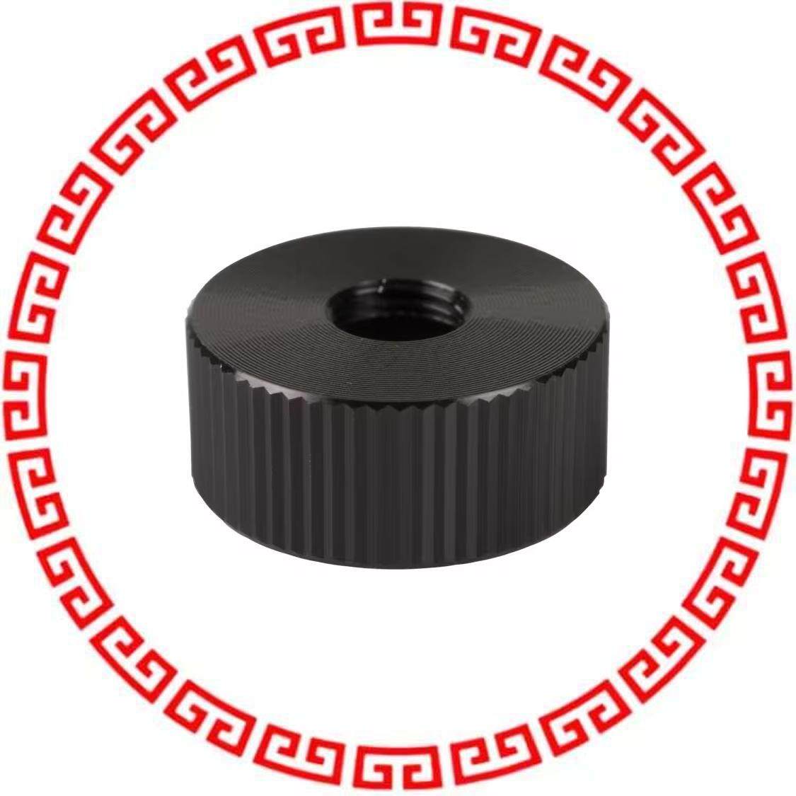 G13KB GUARD PB KNURLED BLACK ALUMINUM