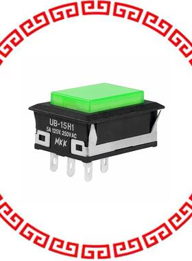 UB15NKW015F-FF SWITCH PUSHBUTTON SPDT 5A 125V