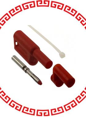 43517 PLUG BANANA DIY 4MM STACKING RED