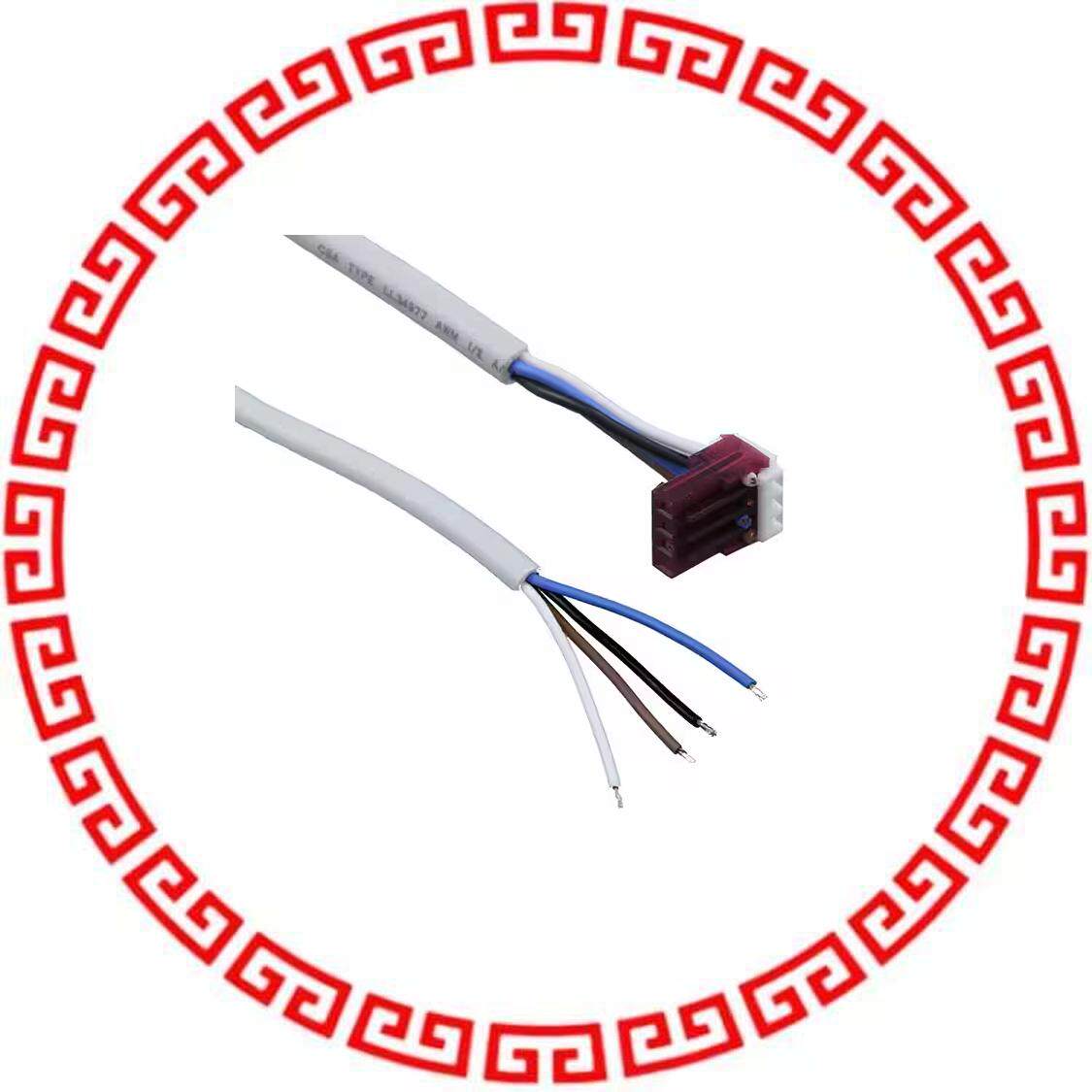 RCK4-100-1 RK CABLE 4 X 0.14MM 100CM 1 CON