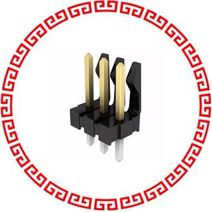 STR 416710025 GOLD 3POS HEADER CONN BKWY