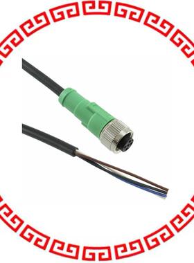 1669848 CBL FMALE TO WIRE LEAD 5P 16.4'
