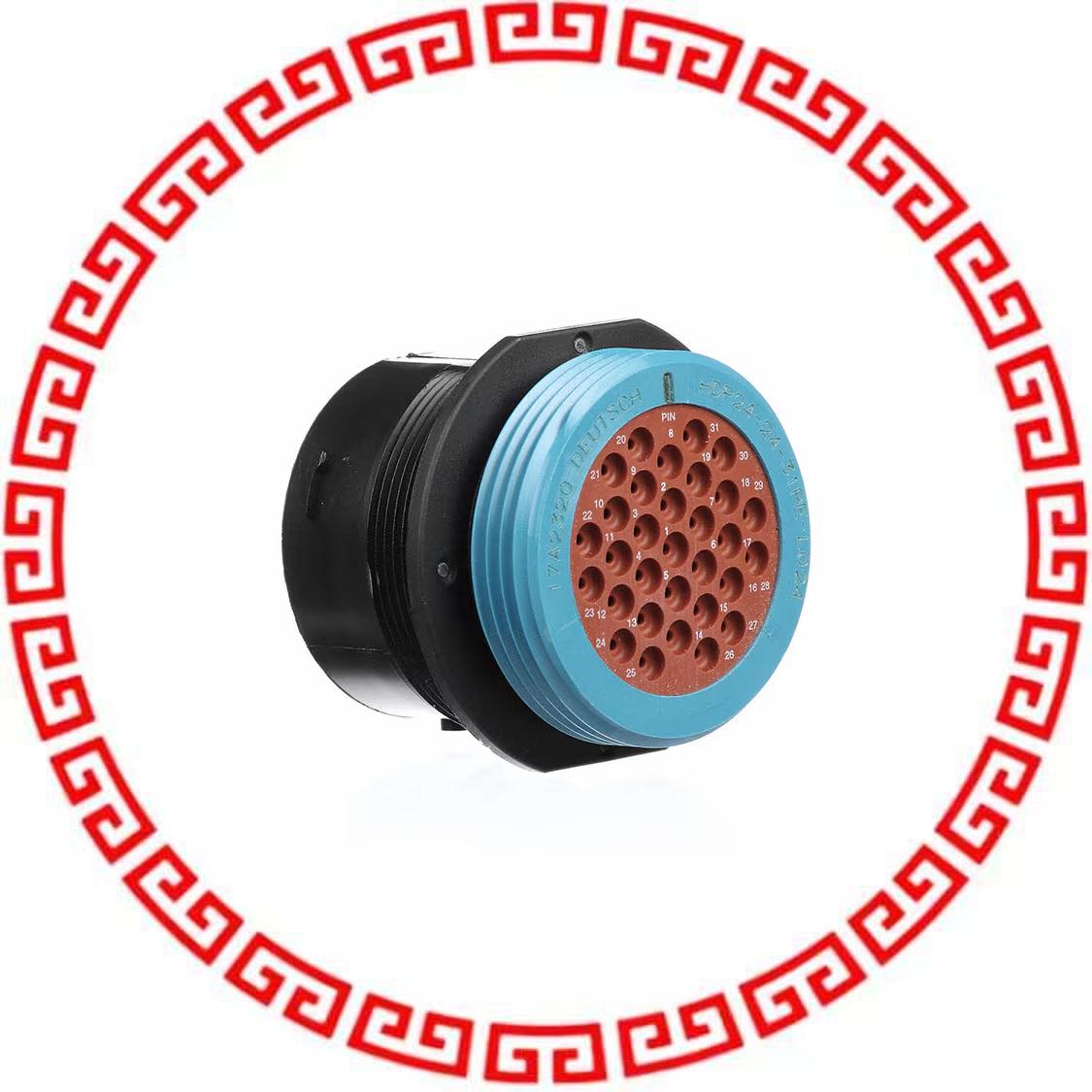 YHDP24-24-31PEL024 CONN RCPT HSNG MALE 31POS PNL MT