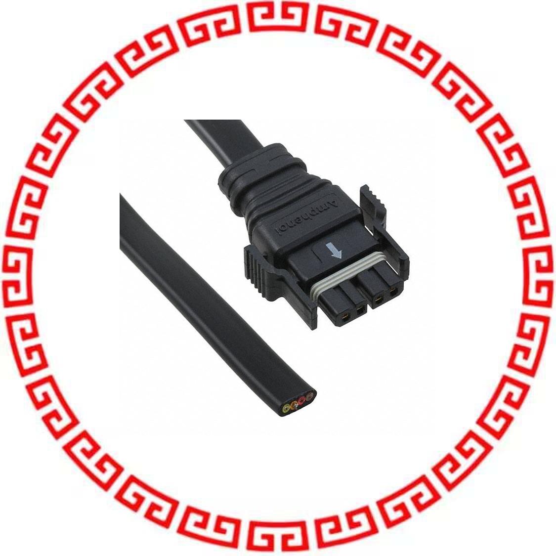 SSL12-P4LP0-M20H01 CABLE 4POS PLUG 1M