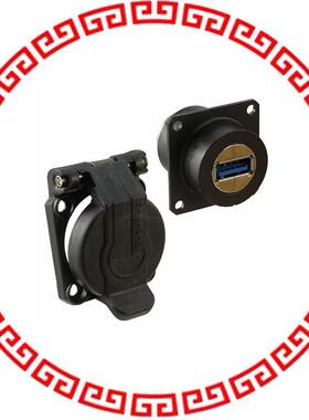 USB3F2ZNSCC CAP USB-A RCPT-RCPT SQ FLANGE
