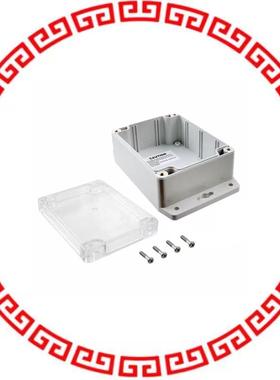 PN-1323-CMB BOX PLSTC GRAY/CLR 4.53