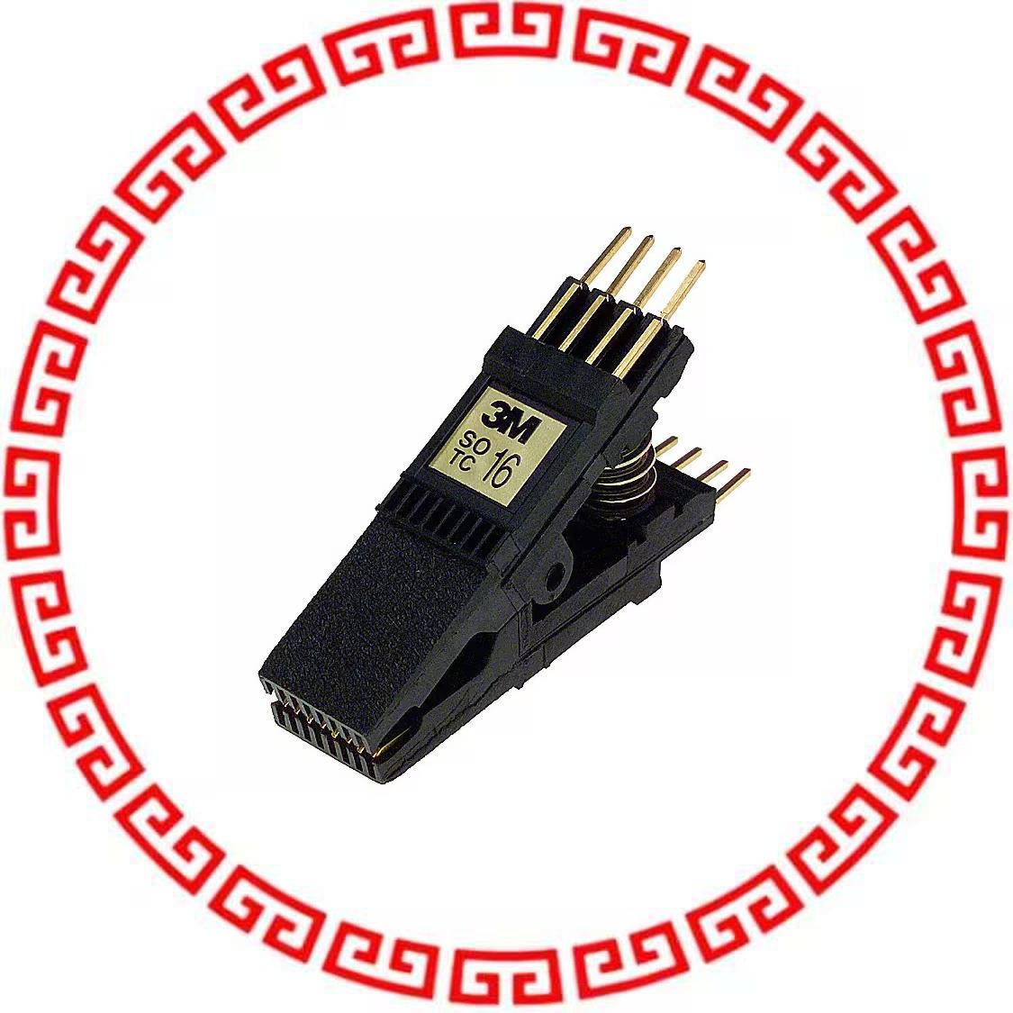 923655-16 TEST CLIP SOIC 16 (2 X 8)