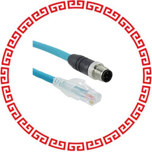 DR04QR117 TL401 M12M STR TO M12F 90DEG 22AWG L