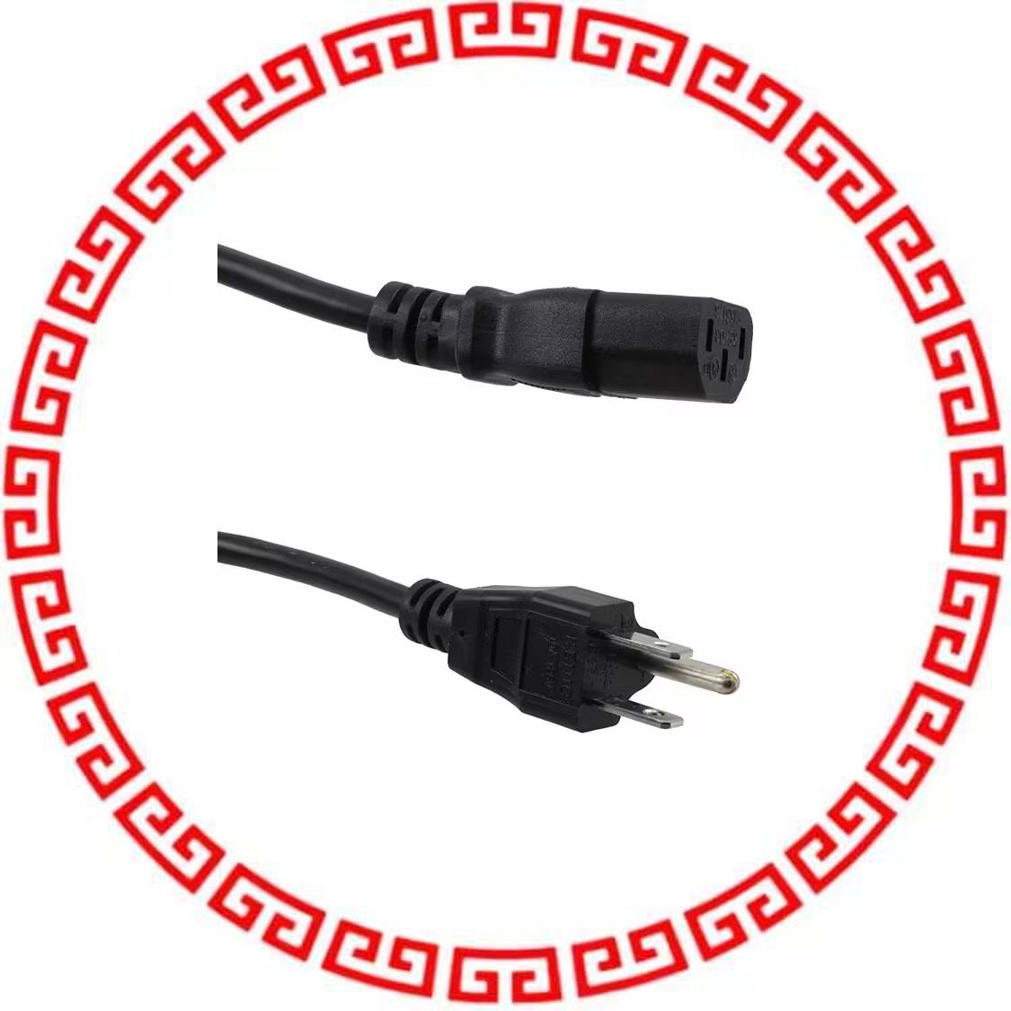 67400-185-EB AC POWER CORD 6 FT NEMA 5-15P