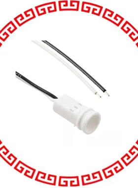 CNX_440_X02_4_1_08 LED CBL ASSY 5MM 2WIRE WH/BLK 8