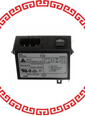 06AK2D PWR ENT MOD RCPT IEC320-C14 PNL