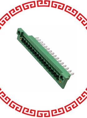 710316 TERM BLK HEADER 16POS GREEN