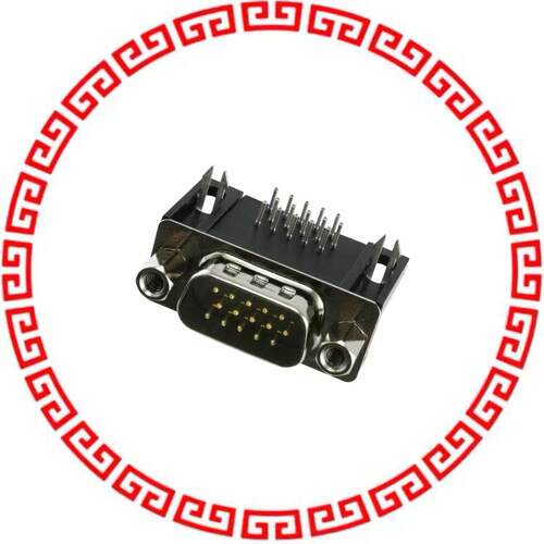 10090926-P154VLF CONN DSUB HD PLUG 15POS R/A SLD