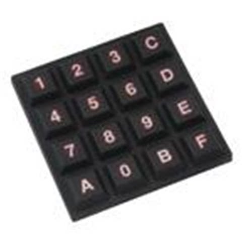 84BLN-BB1-014A《Keypad, 3x4, backlit, red》