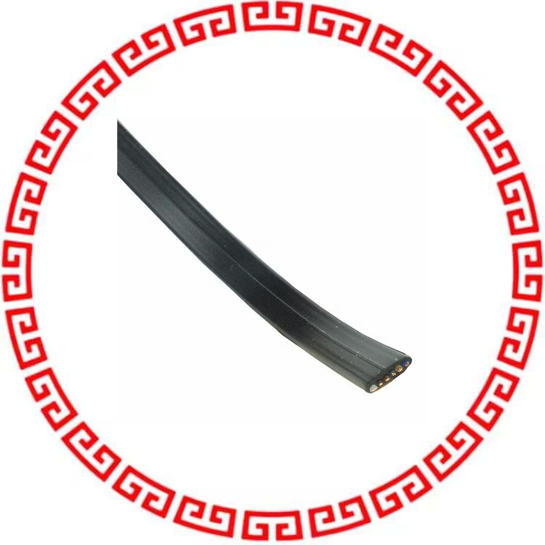 AT-K-26-6-B/1000 CABLE MOD FLAT 6COND BLACK 1000