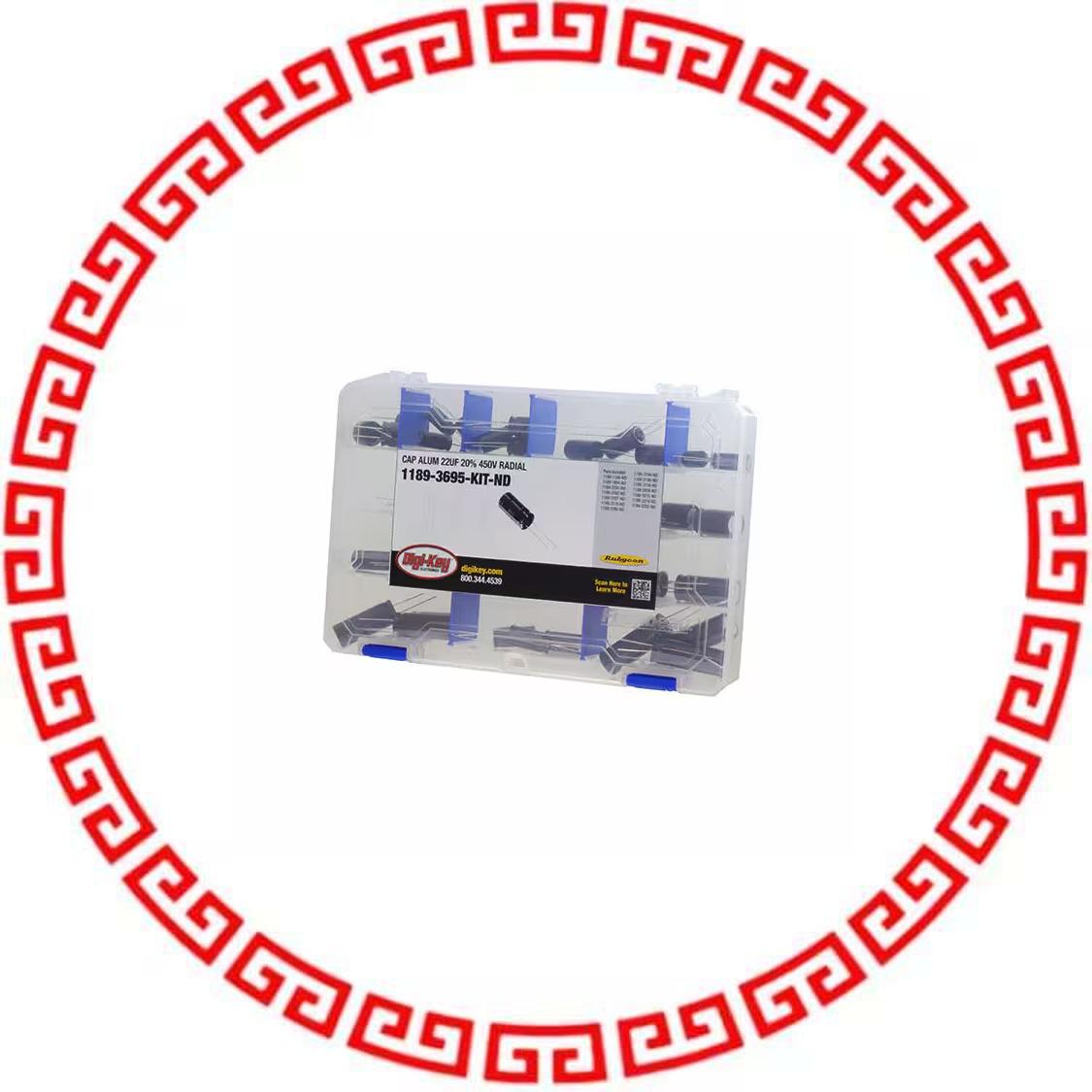 1189-3695-KIT CAP KIT ALUM 10UF-120UF 42PCS