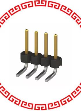 951104-7622-AR CONN HEADER 4POS 2MM R/A T/H