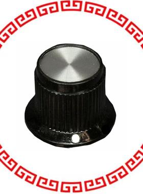 PK50B1/4 KNOB KNURLED W/SKRT 0.250