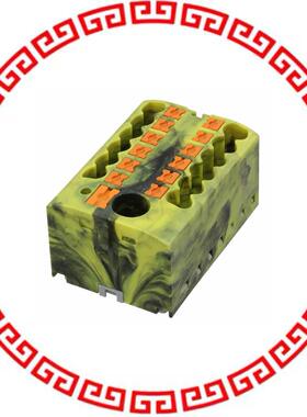 3273372 DISTRIBUTION BLOCK BLACK/YELLOW