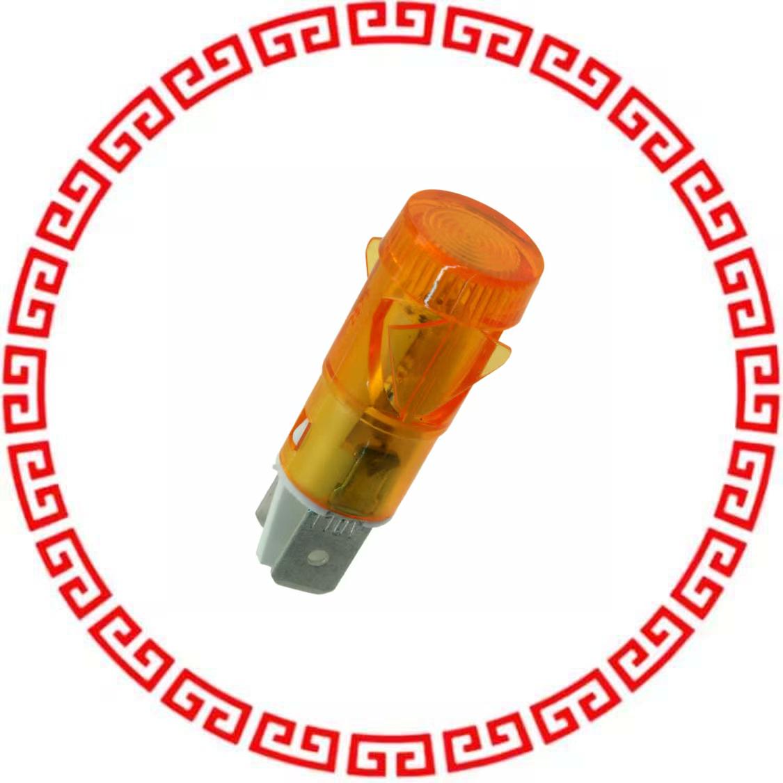 NL2870C2A LAMP NEON PNL MNT 125V AMBER