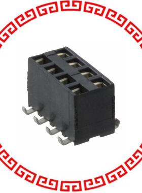 969973-4 CONN RCPT DUAL ENTRY 8POS .100