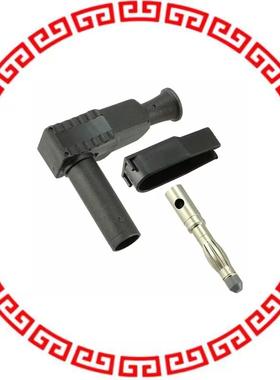 CT3203-0 DIY 4MM SHTH RA PLUG - BLACK