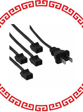 C45-4DC-72P FAN CORD 45DEG 4POS 72 AC PLUG