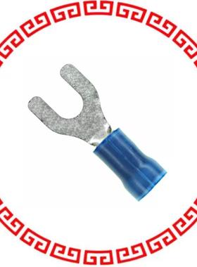 34166 CONN SPADE TERM 14-16AWG #8 BLU