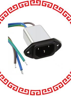 03GEEW3E PWR ENT RCPT IEC320-C14 PNL WIRE