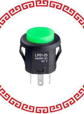 LP0125CMKW015FB SWITCH PUSHBUTTON DPDT 3A 125V