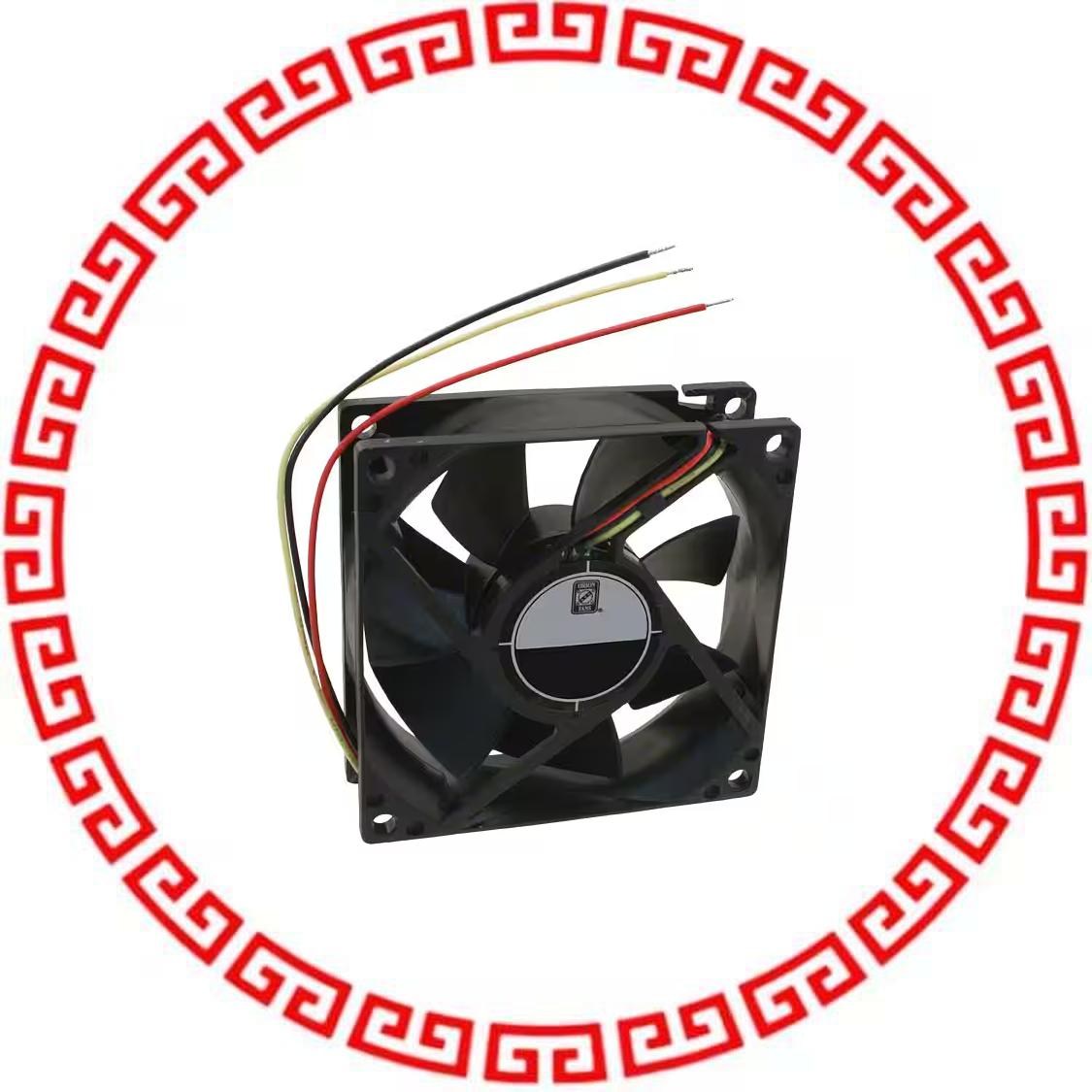 OD8025-24HB02A FAN AXIAL 80X25MM 24VDC WIRE