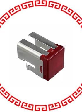 03-921.2 LENS RED FLAT 17.5X18.3 PLASTIC