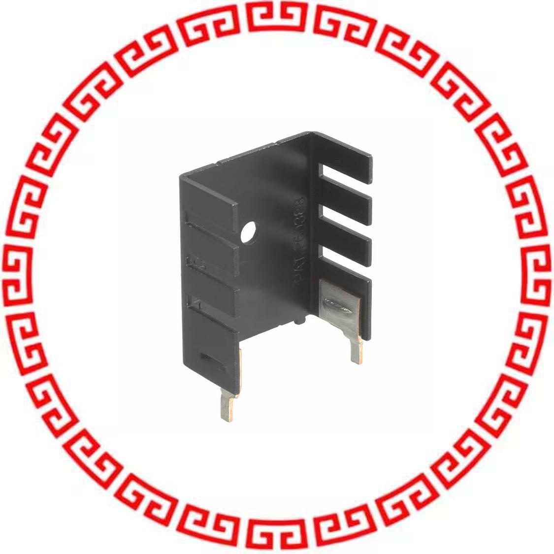 6021BG HEATSINK TO-220 TABS BLACK