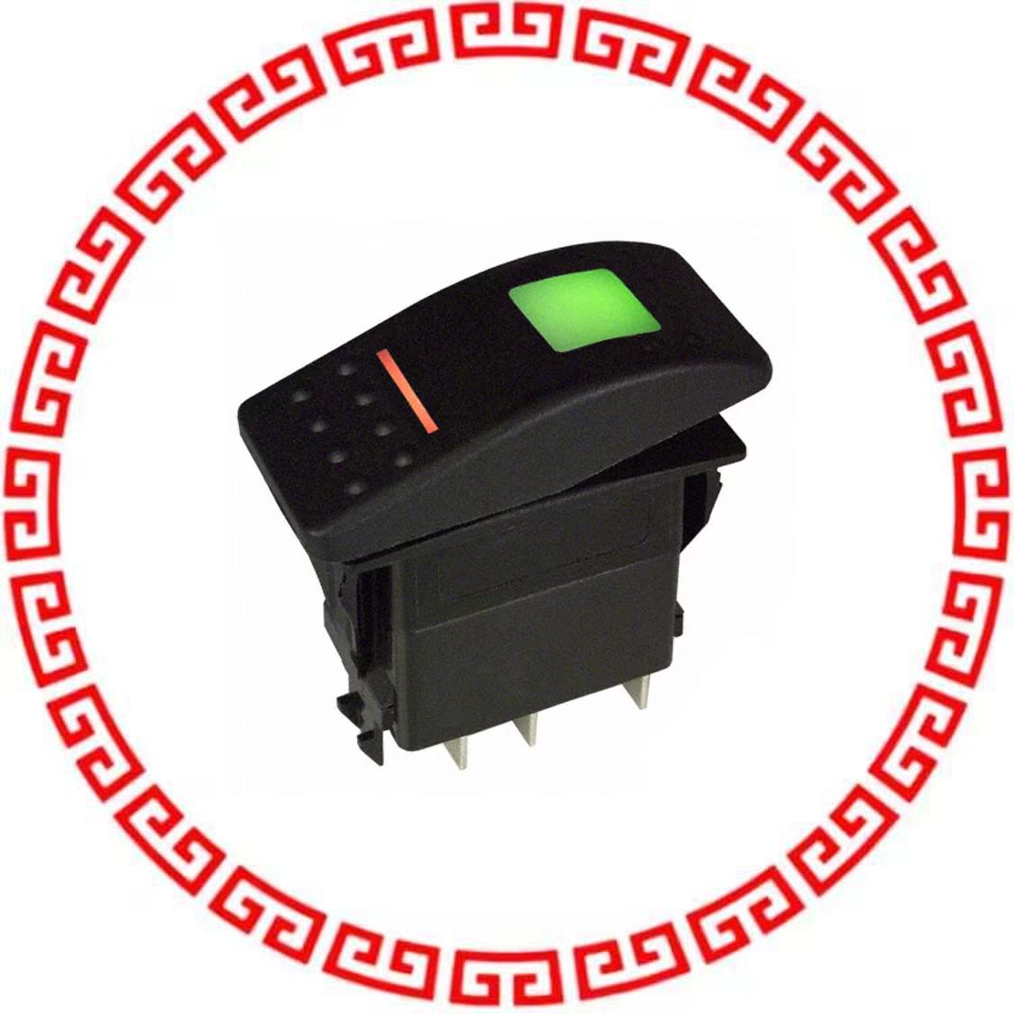 V2D2GHNB-AAC00-000 SWITCH ROCKER SPST-NO 20A 12V