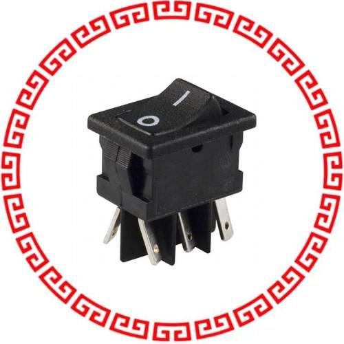 DM61J12S205PQ SWITCH ROCKER DPDT 10A 125V