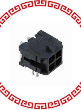 430450422 CONN HEADER 4POS 3MM R/A GOLD