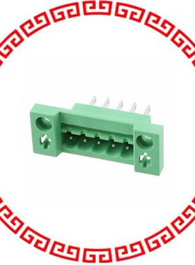 707138 TERM BLK HEADER 5POS GREEN