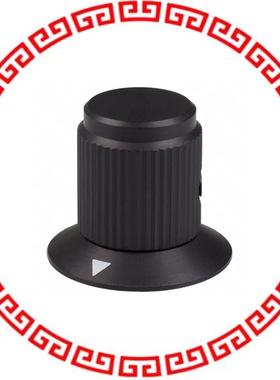 DDS-50-2-6 KNOB KNURLED W/SKRT 0.125 METAL