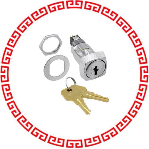 SKT331AEL01 SWITCH KEYLOCK 2POS DPDT 3A 125V