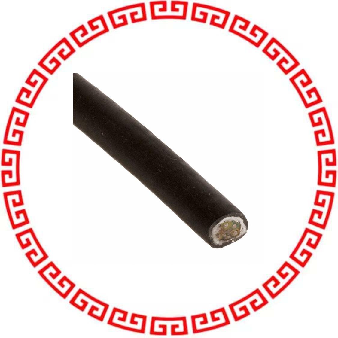 C1206.41.01 CABLE 6COND 18AWG BLK SHLD 1000'