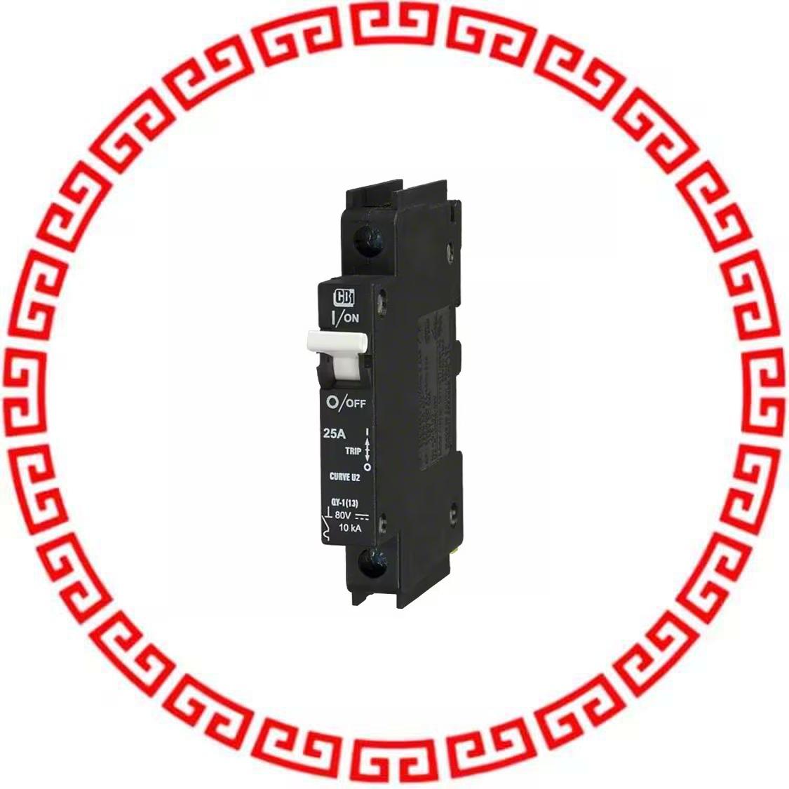 C25A1P-80VDC CIR BRKR MAG-HYDR 25A 80VDC