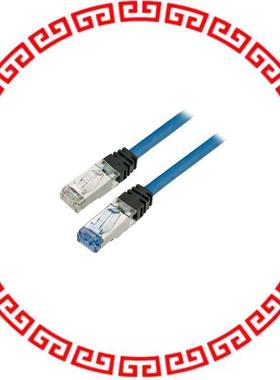 STPK6X1MBL KEYED COPPER PATCH CORD, CAT 6A,