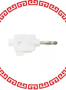 73090-9 CONN BANANA PLUG SLDRLES WHT