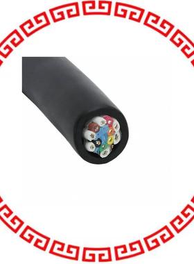 45486 BK005 CABLE 6 PAIR 22AWG BLACK 100'