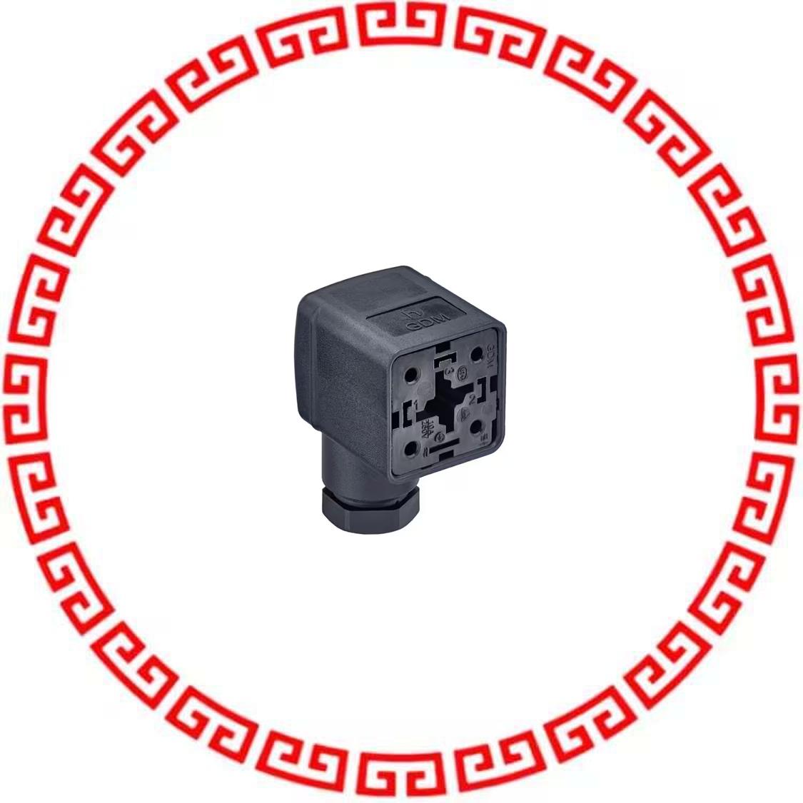 GDM31AQ-A0U-1KK DIN VALVE CONNECTOR 4POS