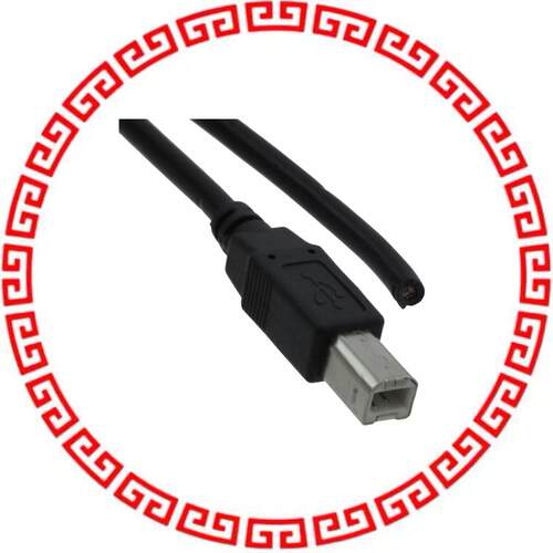 102-1043-BL-00200 CABLE USB B MALE-OPEN END 2M BLK