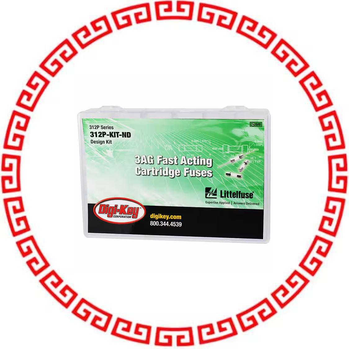 312P-KIT FUSE KIT CART 0.062-10A 160PC