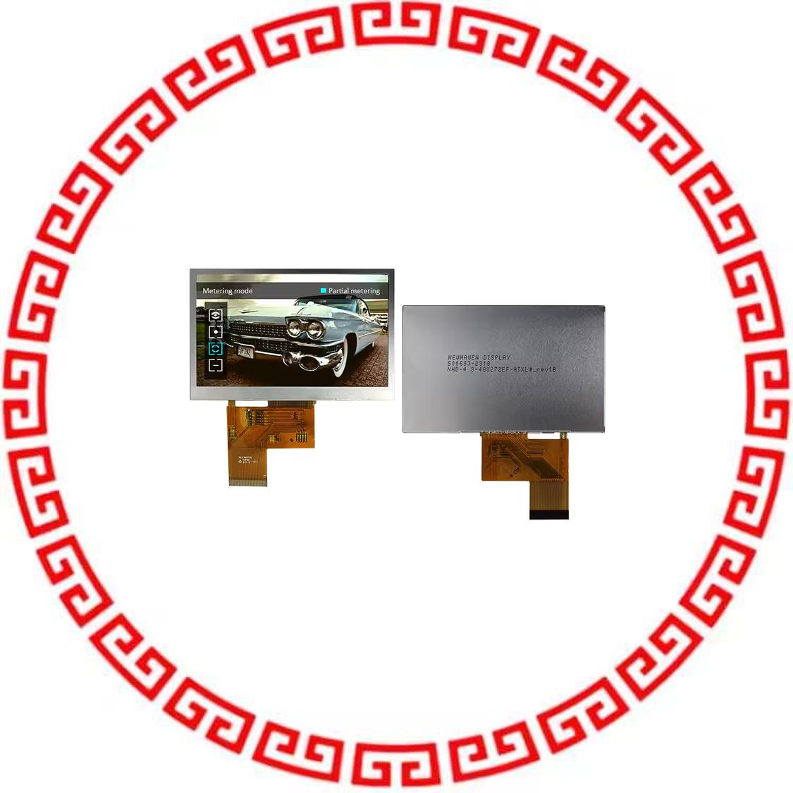 NHD-4.3-480272EF-ATXL# LCD TFT 480X272 6 OCLK VIEW