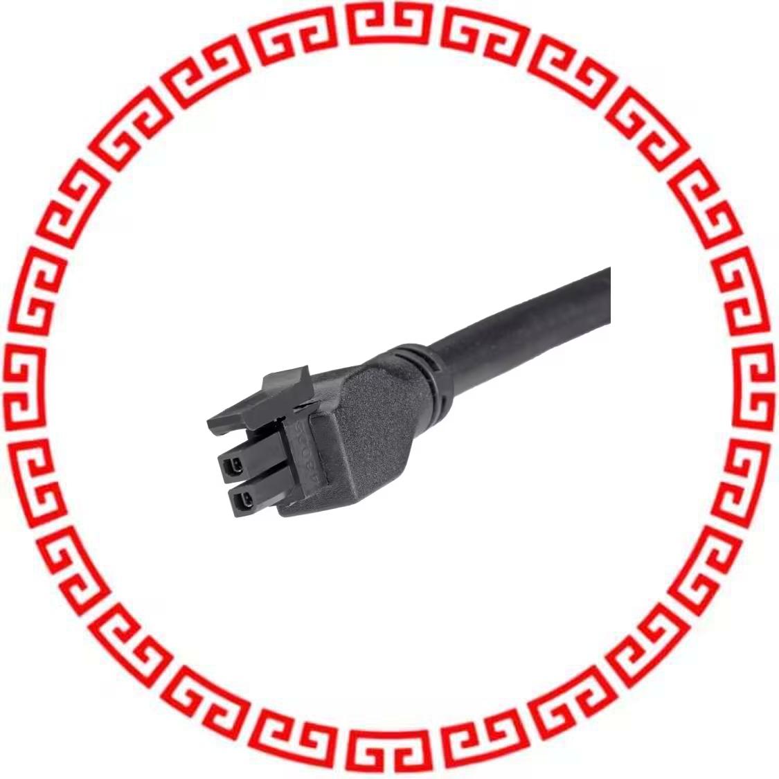 2451320220 MICROFIT 2 CIRCUIT BLACK 2M OVER